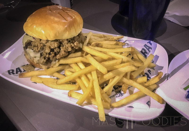 The Railer Burger – from where else… The Railers Sports Tavern