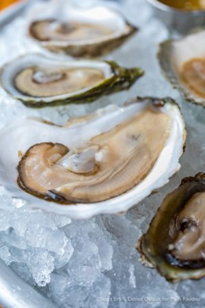 Glidden Points from the raw bar at simjang on Shrewsbury Street in Worcester, MA (Erb Photo for Mass Foodies)