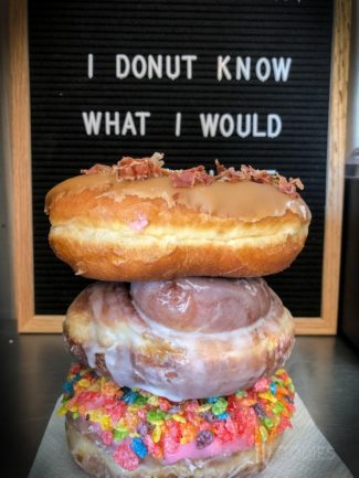 Stack of Doughnuts from Rocco's Doughnut Company in Millbury, MA