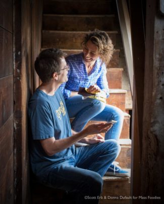 Tom and Monica Rogan at Goodnow Farm (Erb Photography for Mass Foodies)