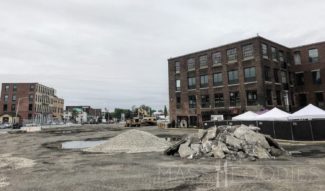 Construction starting at Kelley Square Market