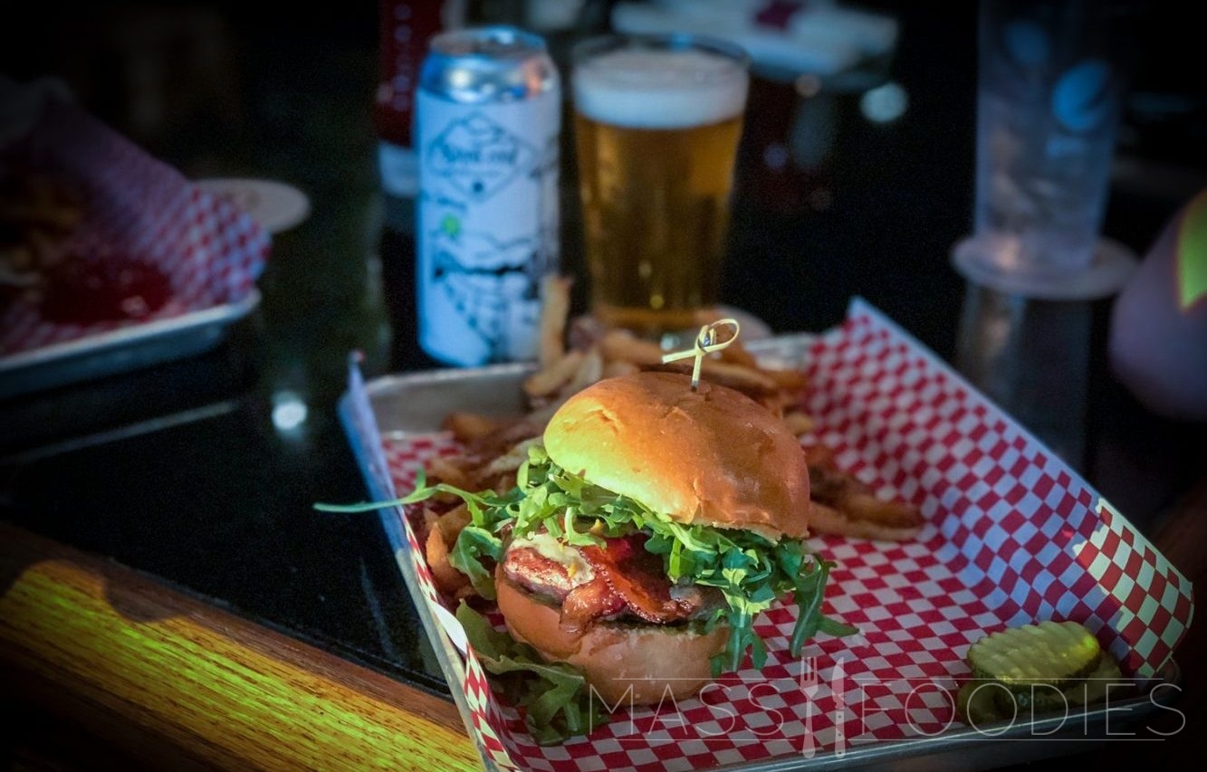 Stonecow’s Farmhouse Saison pairs with Buck's Spicy Cougar from Buck's on Green Street in Worcester, MA.