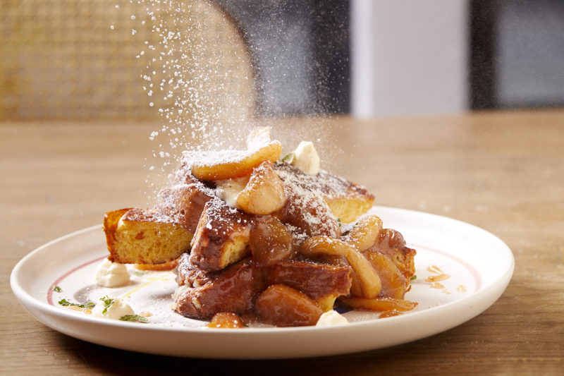 APPLE CUSTARD TOAST from the brunch menu at Cal Mare at MGM Springfield (submitted)