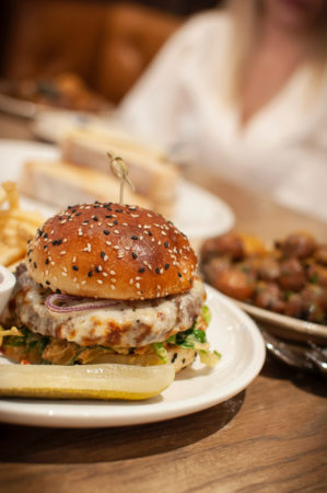 Italian Cheeseburger—a great brunch option from Cal Mare Springfield, MA.