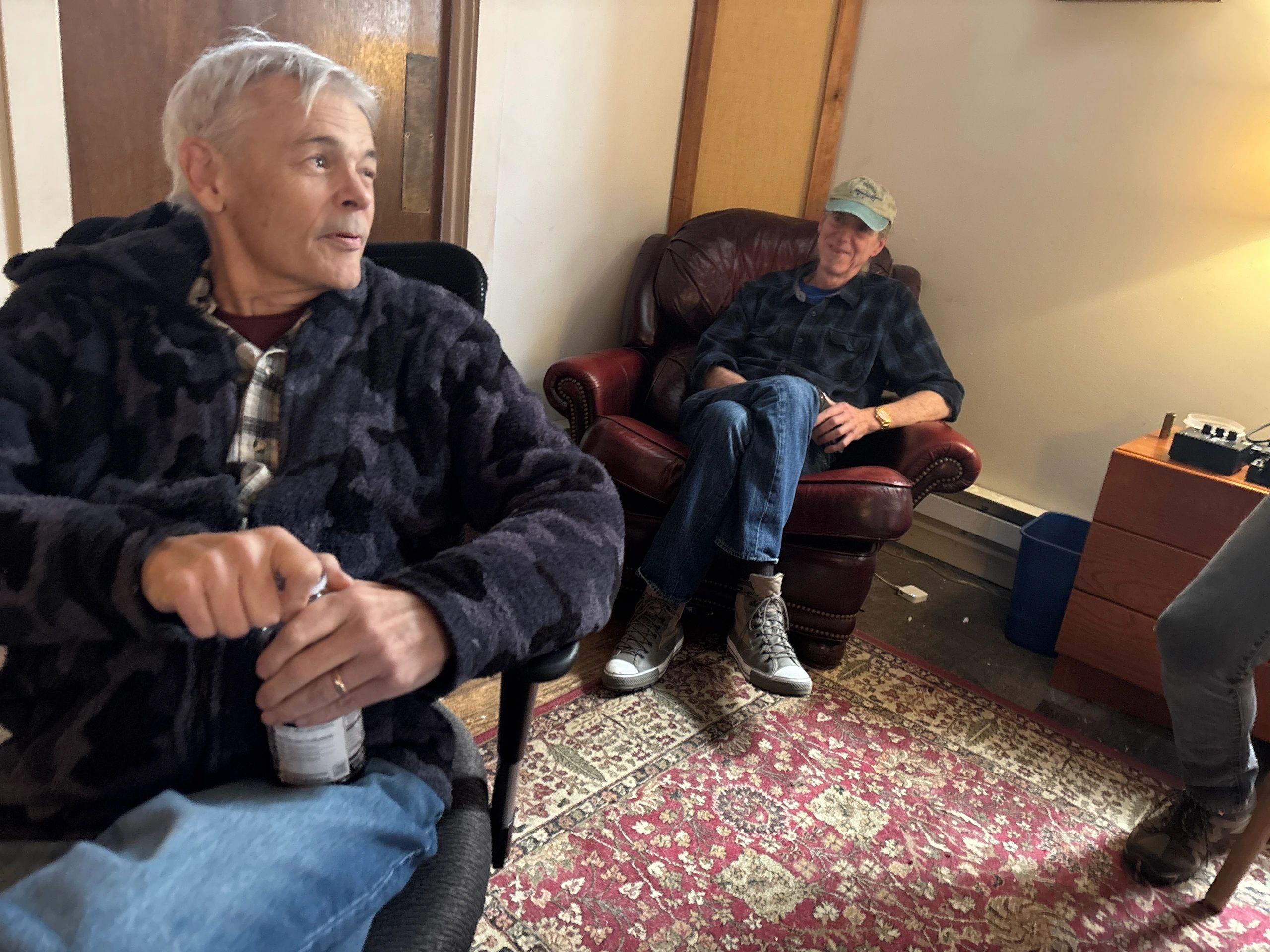 Bob Rivers, left, and bass player Wolf Ginandes (submitted photo)