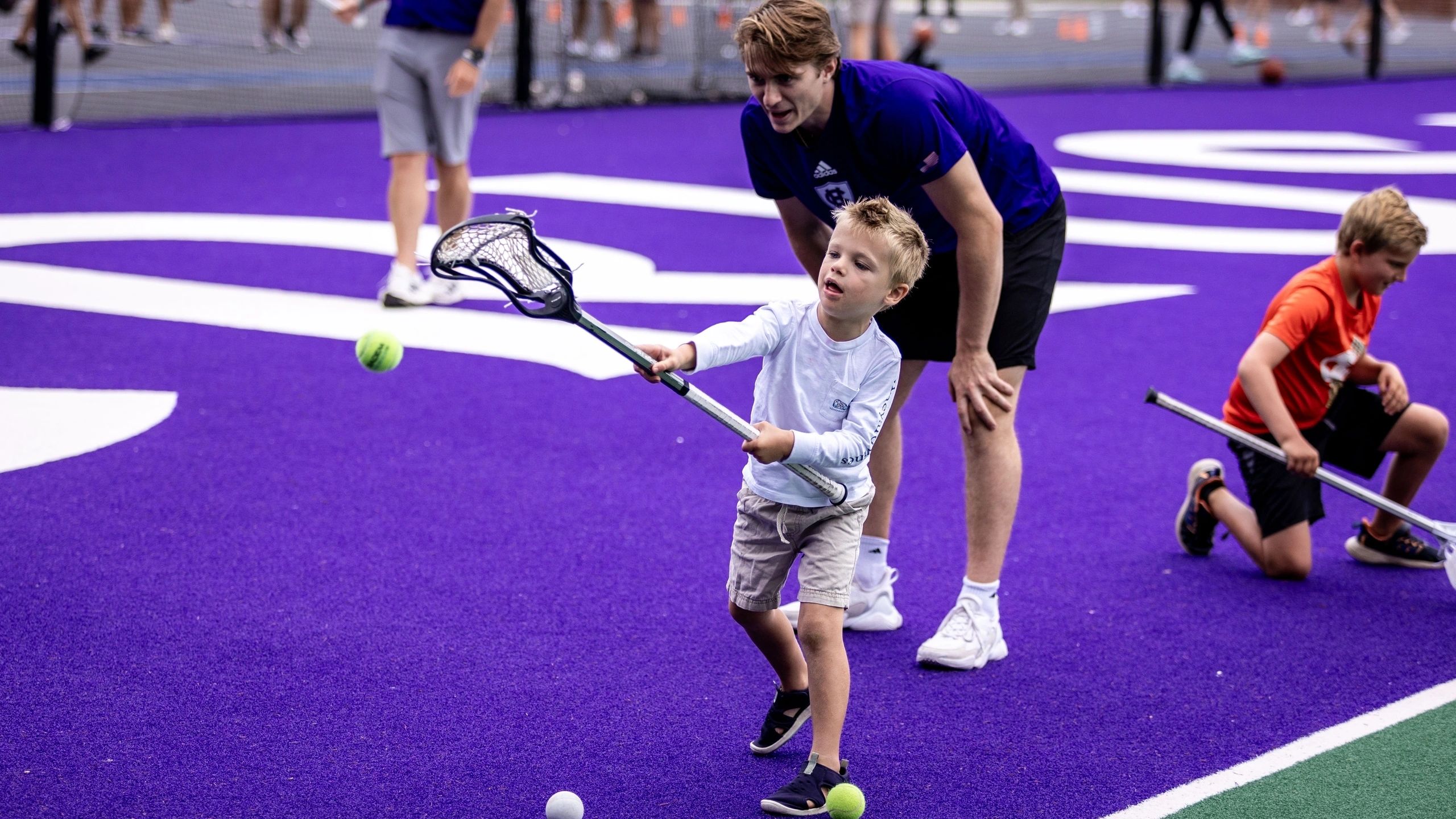 The annual event is a great way for kids to interact with Division 1 student athletes