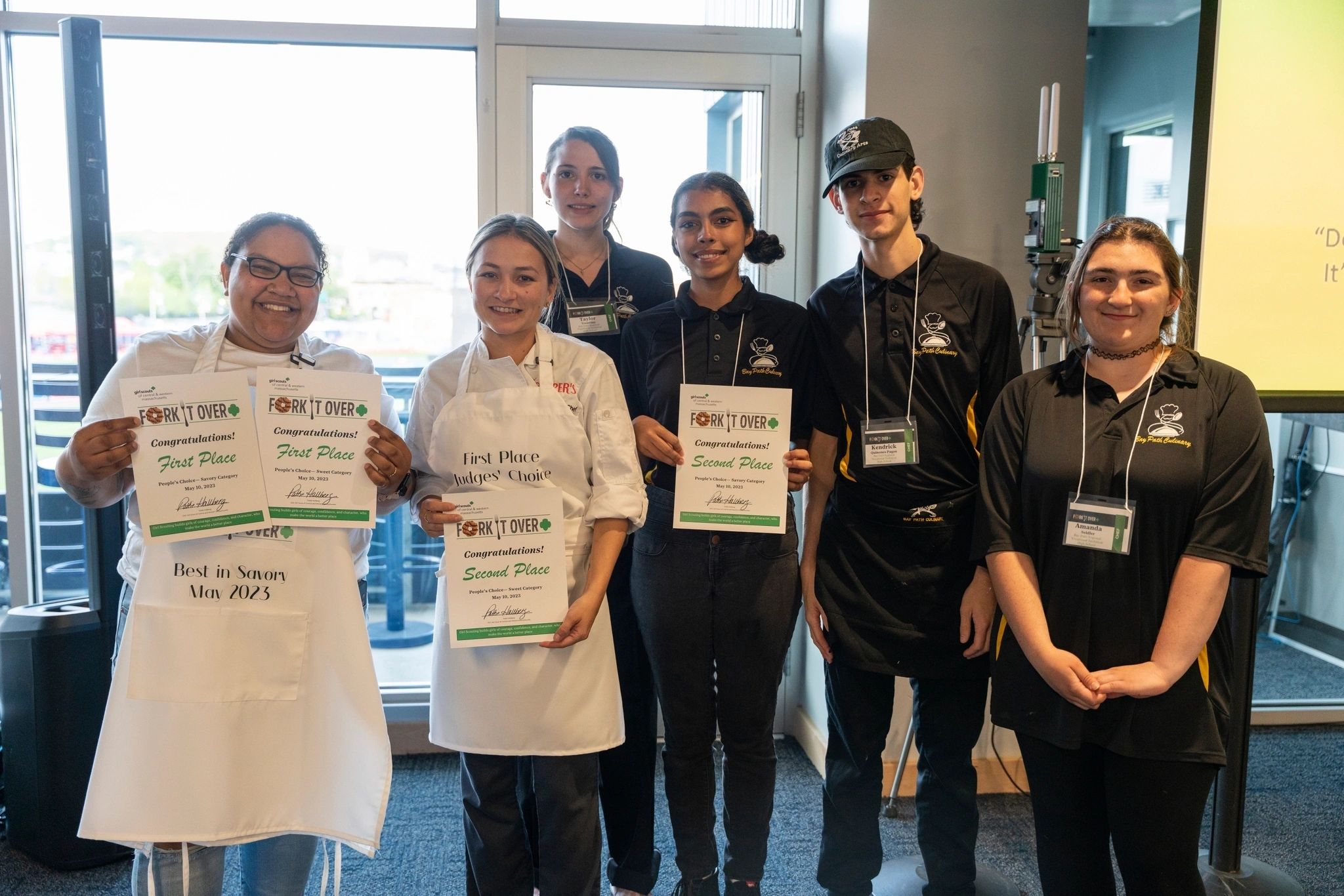 Pastry Chef Medina’s Idaliana Median, Peppers Artful Events Executive Pastry Chef Lisa Clark, Bay Path Regional Vocational Technical High School Students Taylor Tremblay, Evanise Calo Resto, Kendrick Quinones Pagan, Amanda Seidler (photo submitted)