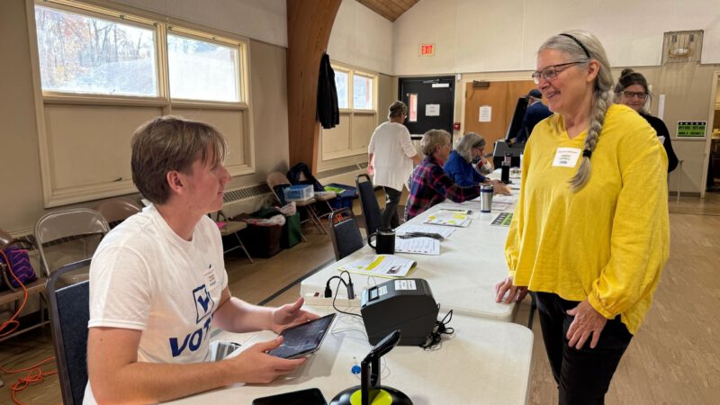 Worcester students step up as poll workers on Election Day