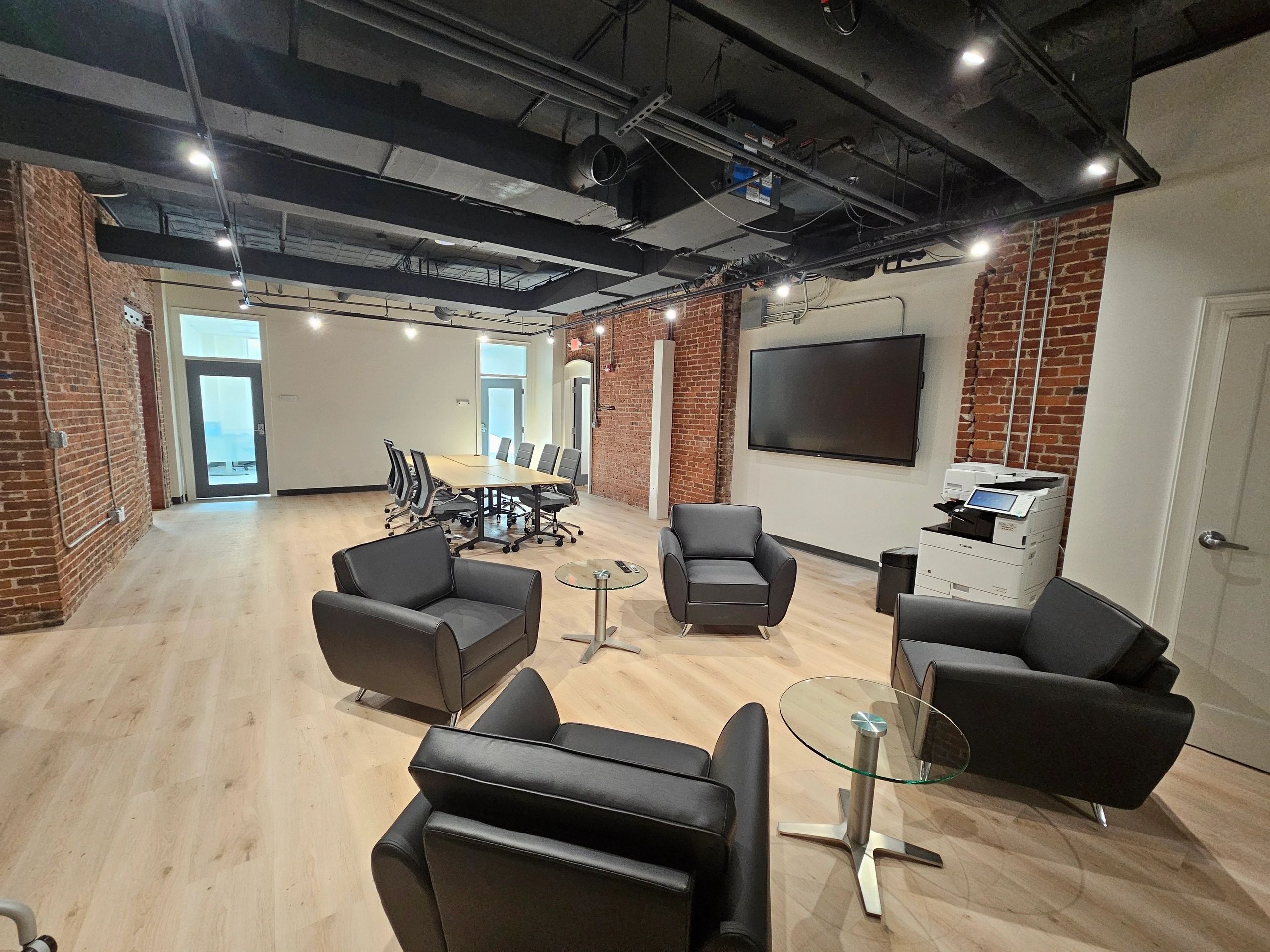 Auxilium’s downtown location includes flexible workspace, a shared kitchen, and a modern conference room for its inaugural accelerator cohort (photo submitted)