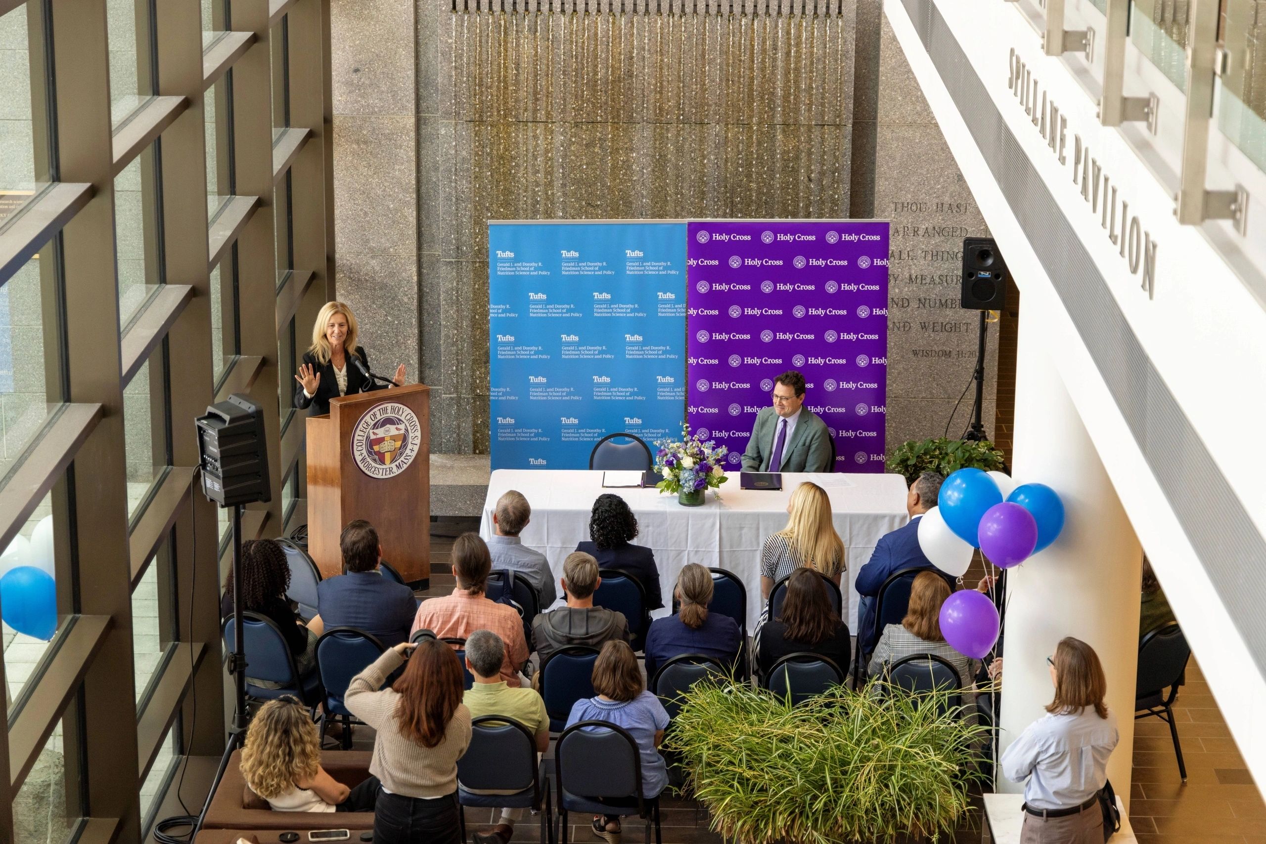 Friedman School Dean Christina Economos said the program will open doors for students eager to tackle global nutrition challenges (photo courtesy College of the Holy Cross)