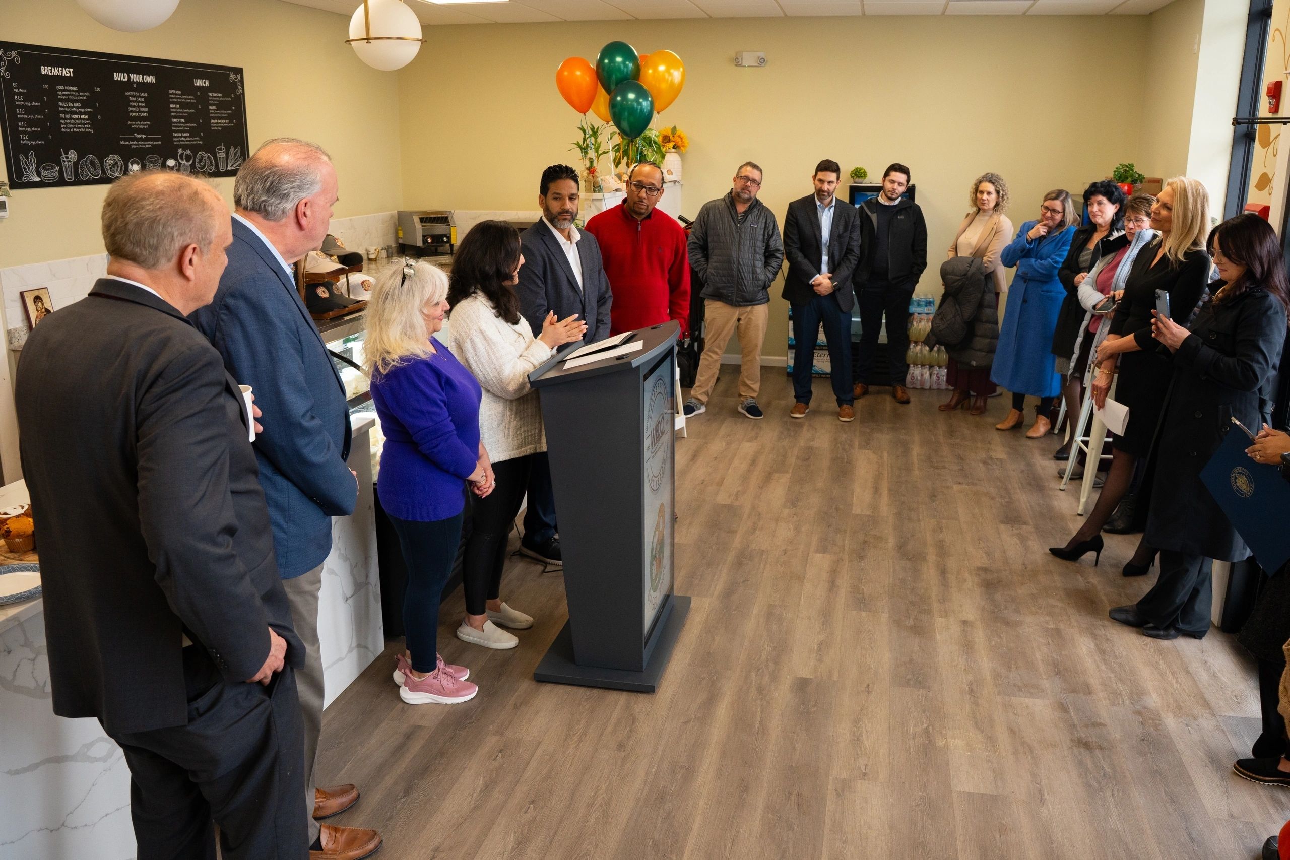 City officials including Mayor Joe Petty helped usher in the well-attended ribbon cutting (photo by Bromly Domingo/the Worcester Guardian)