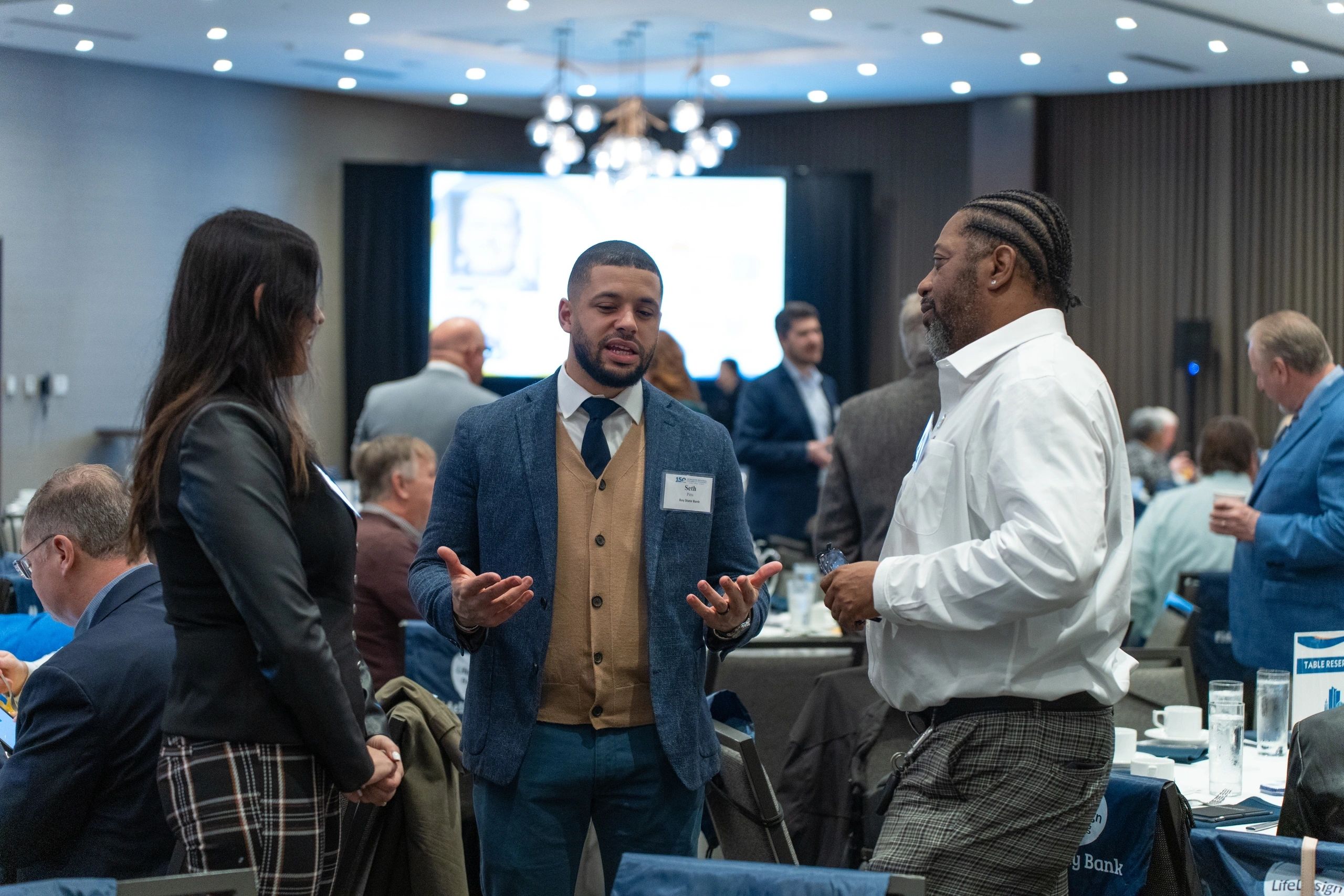 Hundreds attended the chamber breakfast to hear Ed Augustus talk about housing, particularly as Worcester is concerned (photo by Bromly Domingo/the Worcester Guardian)