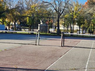The courts at Newton Square are "empty