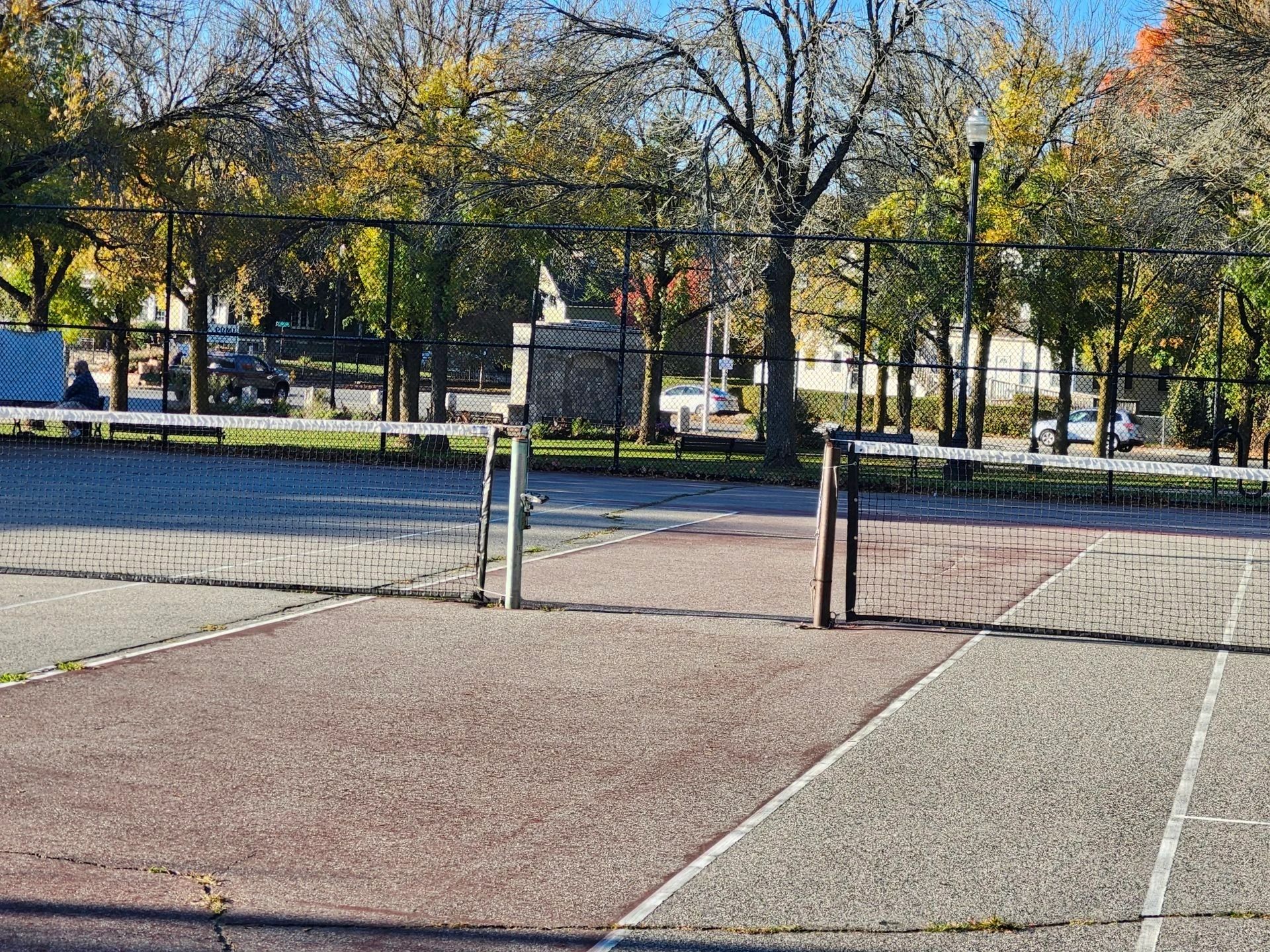 The courts at Newton Square are "empty