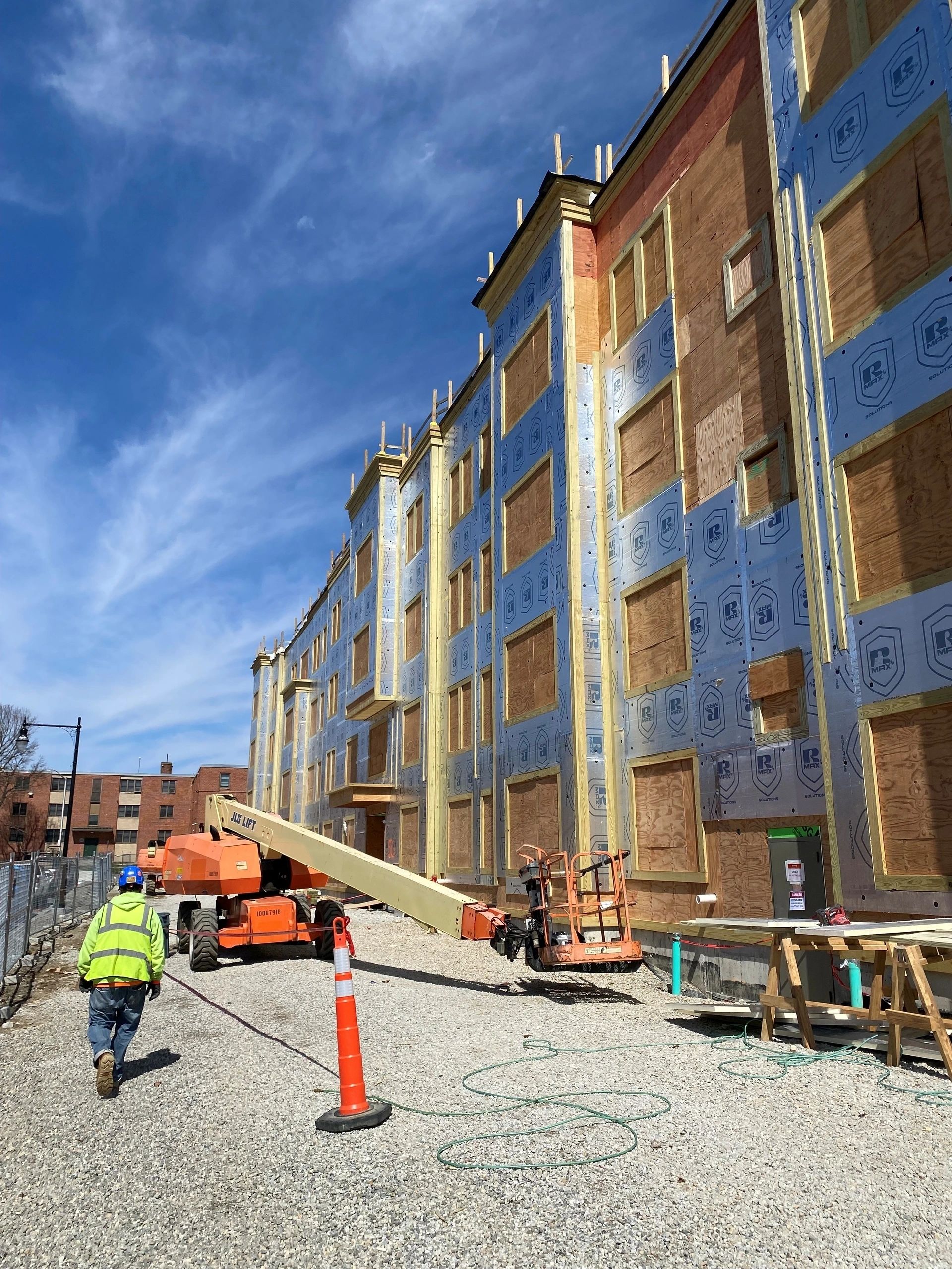 Curtis Apartments are under construction (photo credit: Trinity Financial)