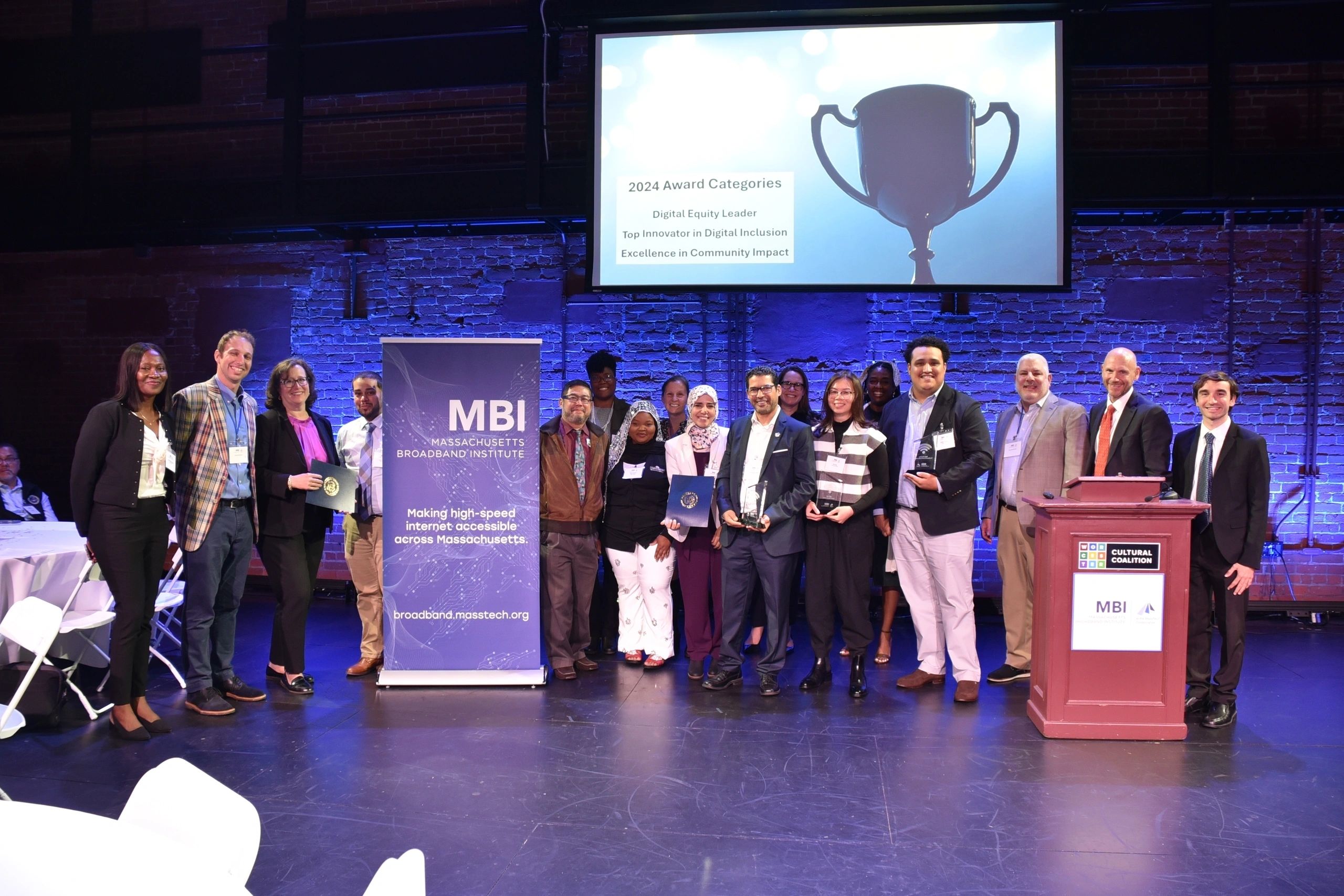 Attached is an image of theAward winners and the MBI team at the award ceremony (photo submitted)
