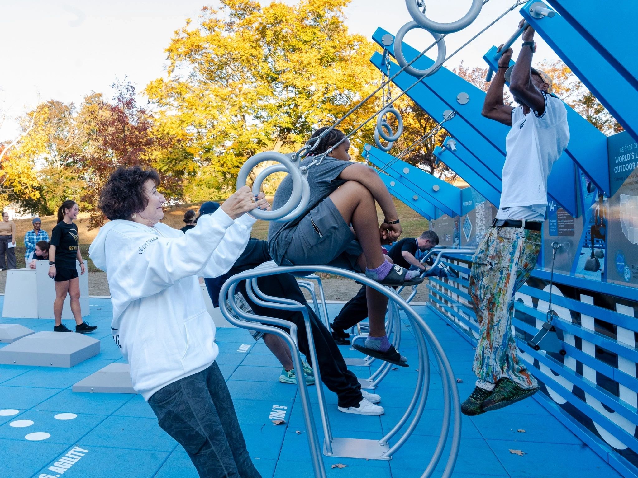 The new fitness area serves, especially, teens, families, seniors, and residents of group homes in the area (photo courtesy)