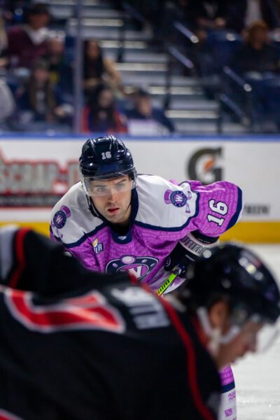A degree in finance, forward on the Railers: Ashton Calder
