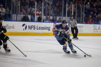 Blade Jenkins has been signed to an AHL contract by Hartford (photo by Ben Schenck)