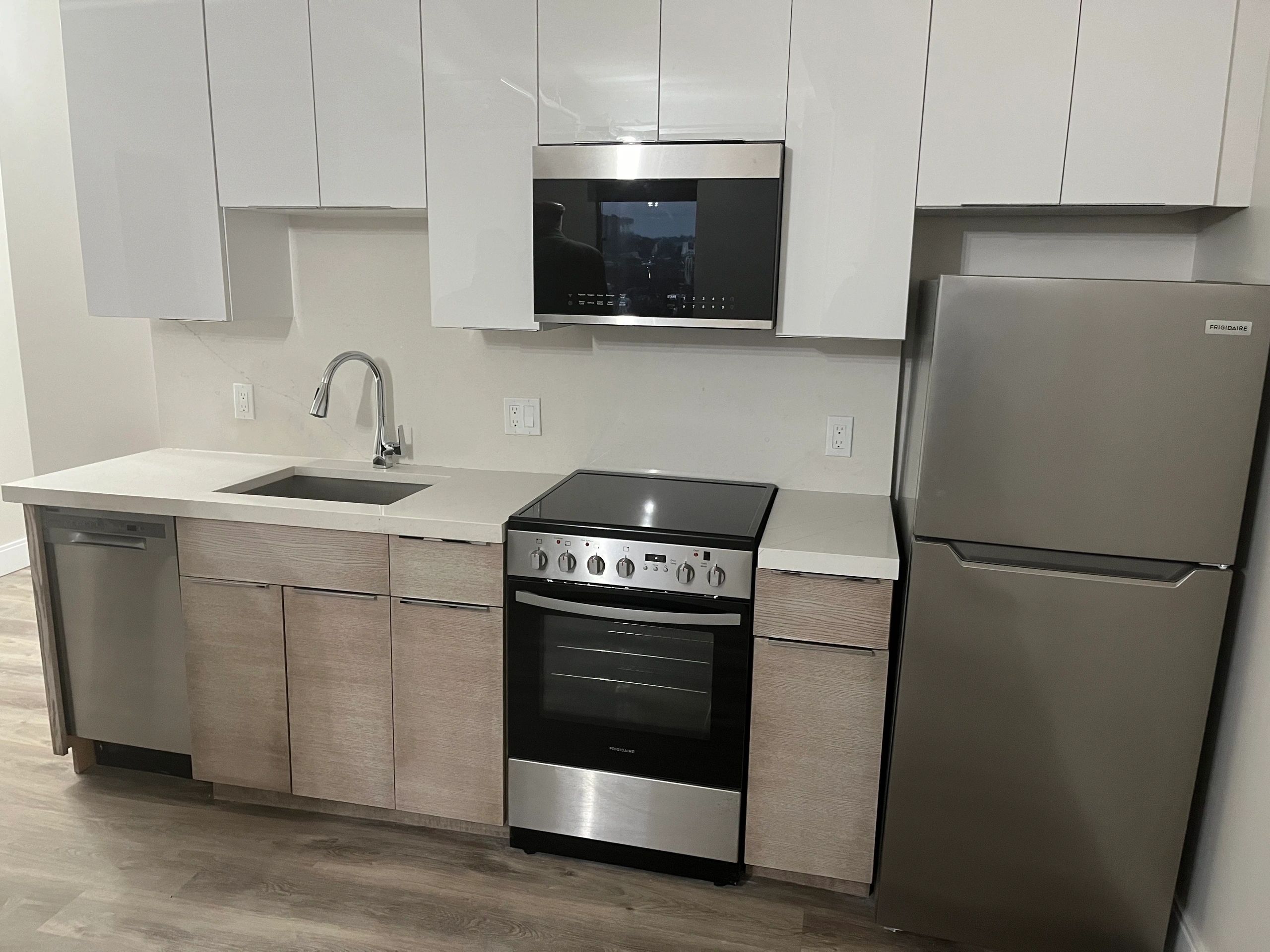 A kitchen in a 13 Sudbury St. apartment unit. 