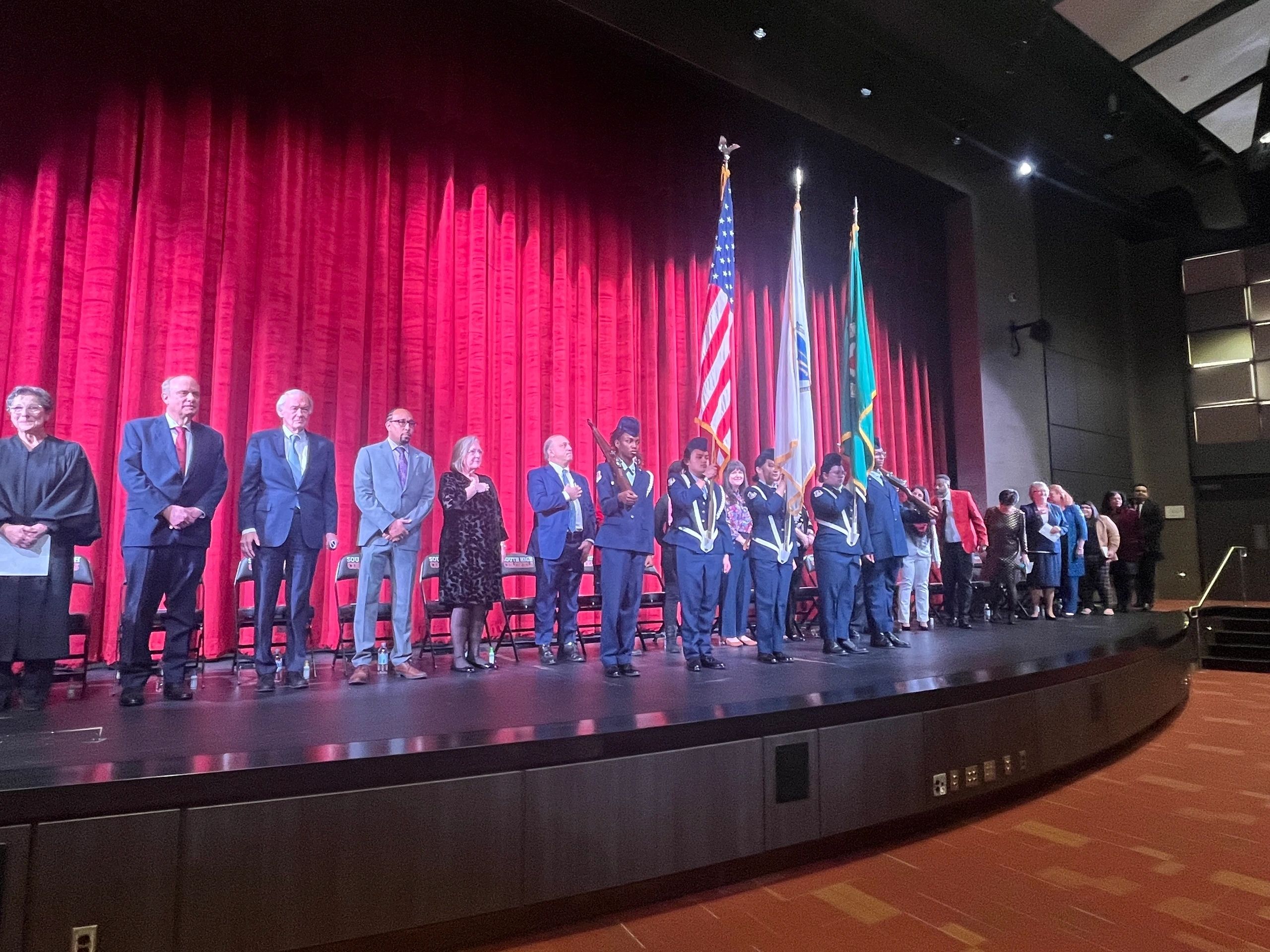 The mayor, city councilors and school committee members were sworn in on Tuesday (photo by Kiernan Dunlop)