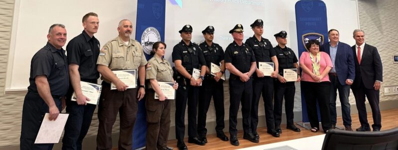 First responders honored for saving Shrewsbury man