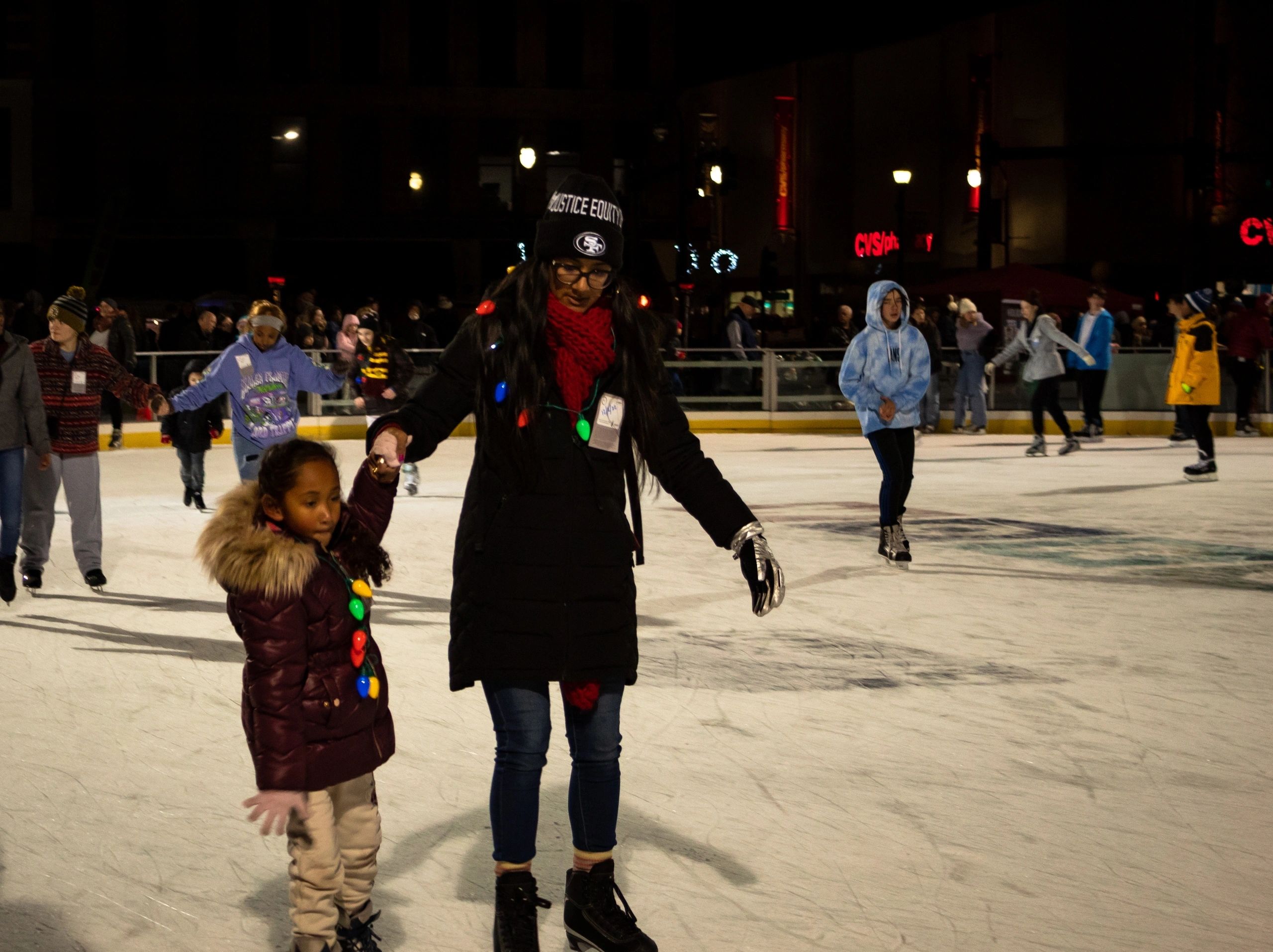 The skating rink at the common is open through the end of February (photo submitted)