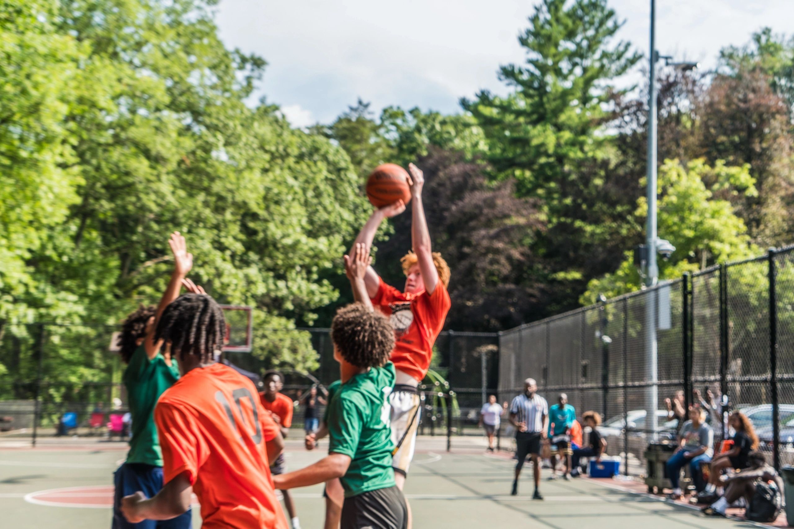I Believe Academy of Framingham (green) edged the Playmakers of Worcester (orange) in a close championship game (photo credit: Legere Social Co.)