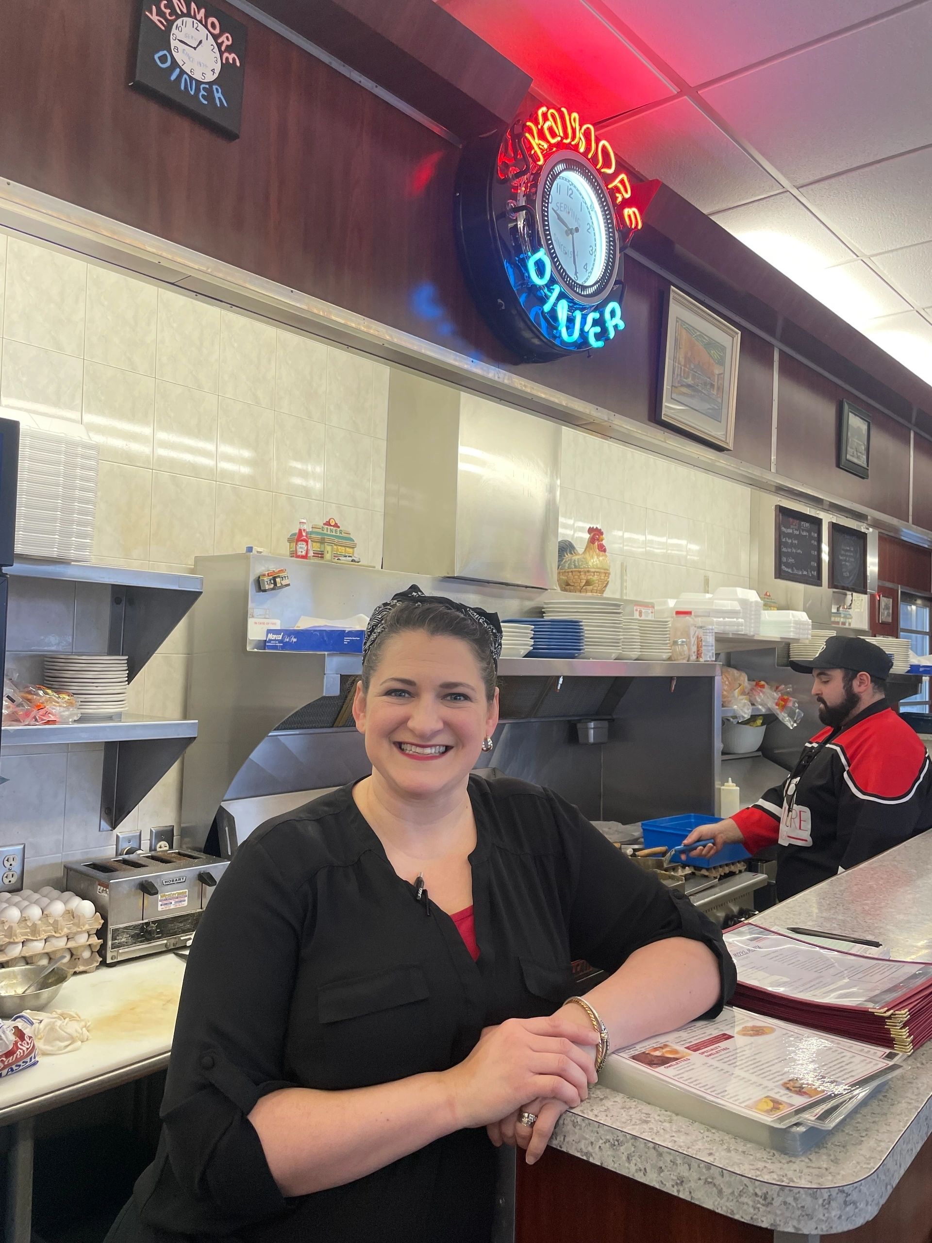 New Kenmore Diner owner Christon Paddock (photo by Bill Doyle)