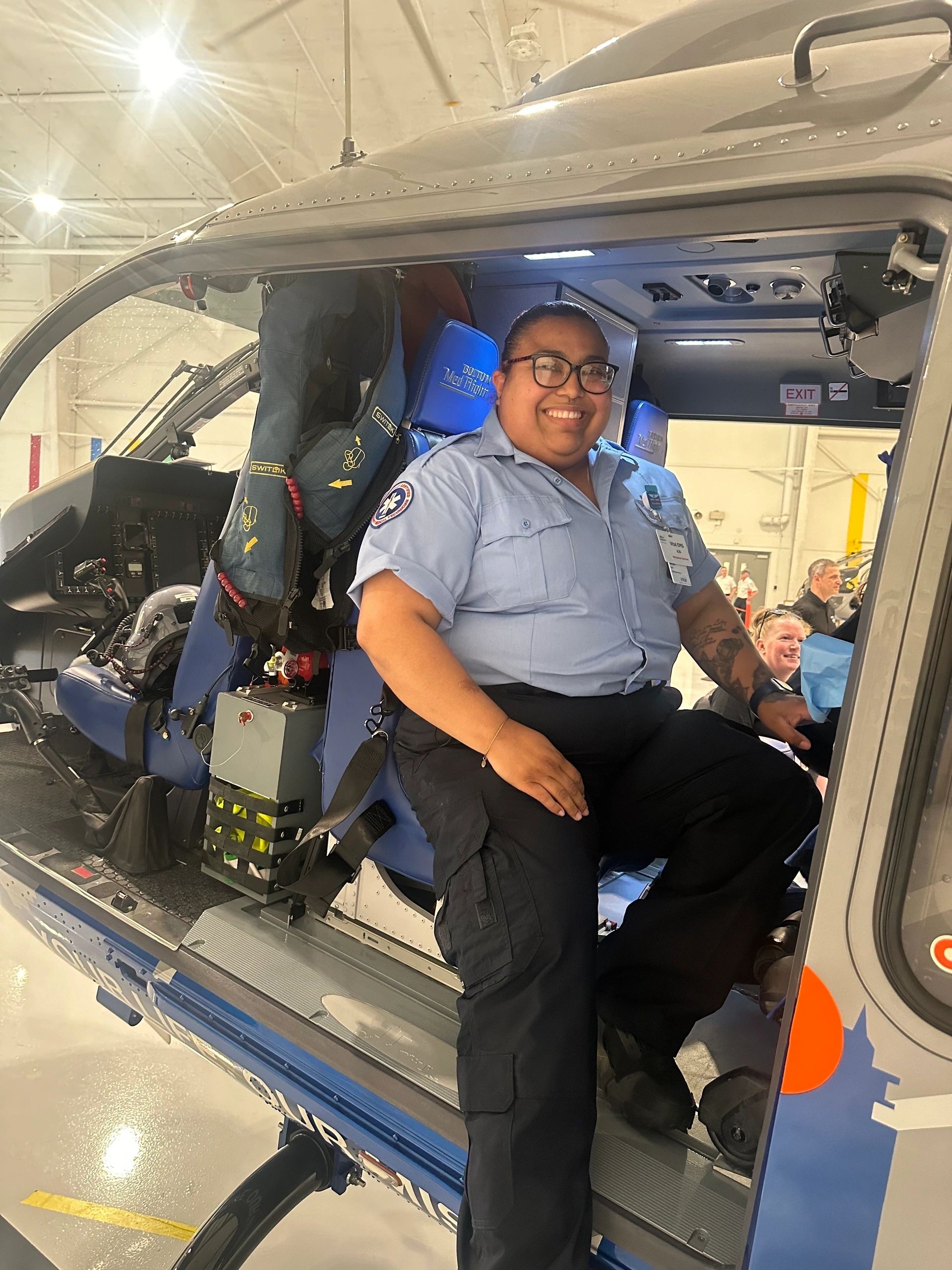 ommunity EMS employee Valerie Rossy, EMT and Earn While You Learn graduate (photo courtesy)