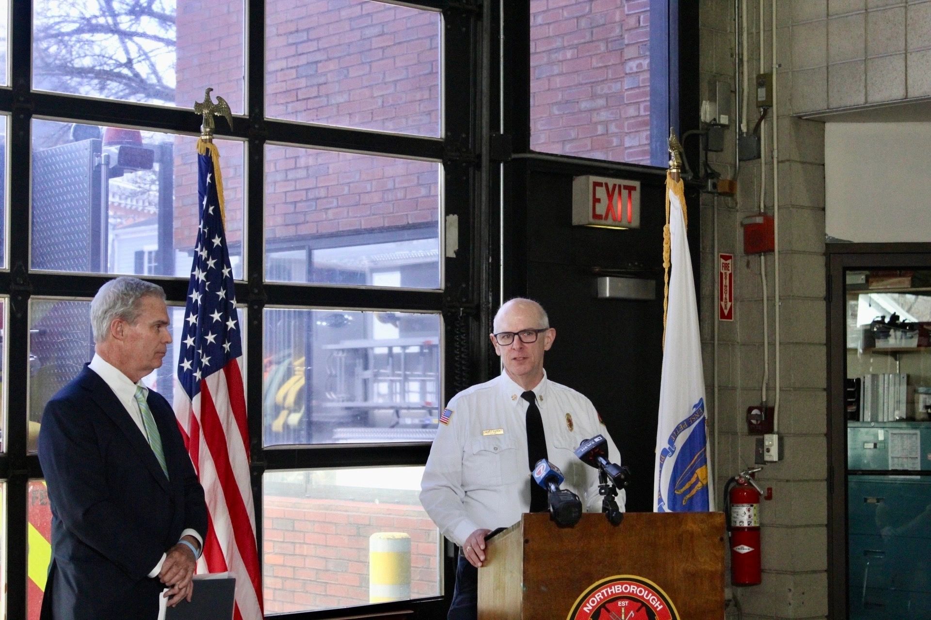 Worcester DA Joe Early and Northborough Fire Chief David Parenti (photo submitted)