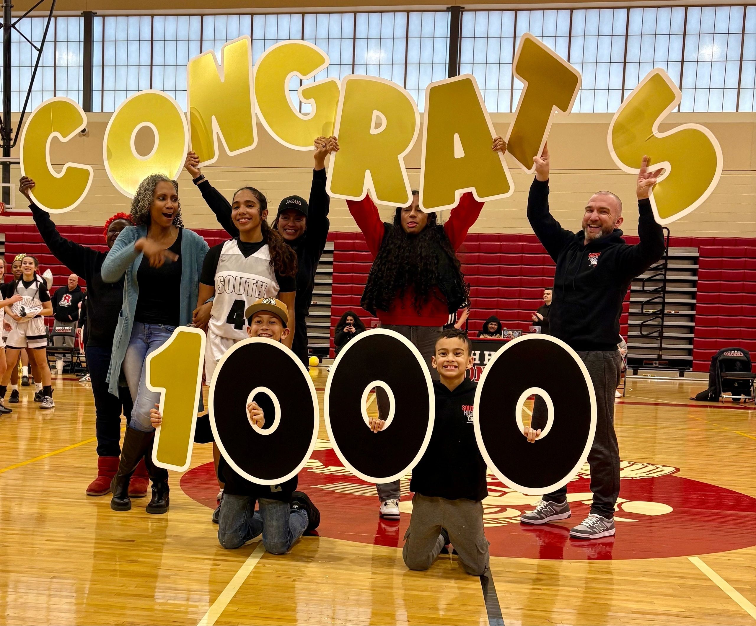 Bascones is the third girls basketball player at South to reach the milestone within the last 10 years (photo by Mike Vigneux)