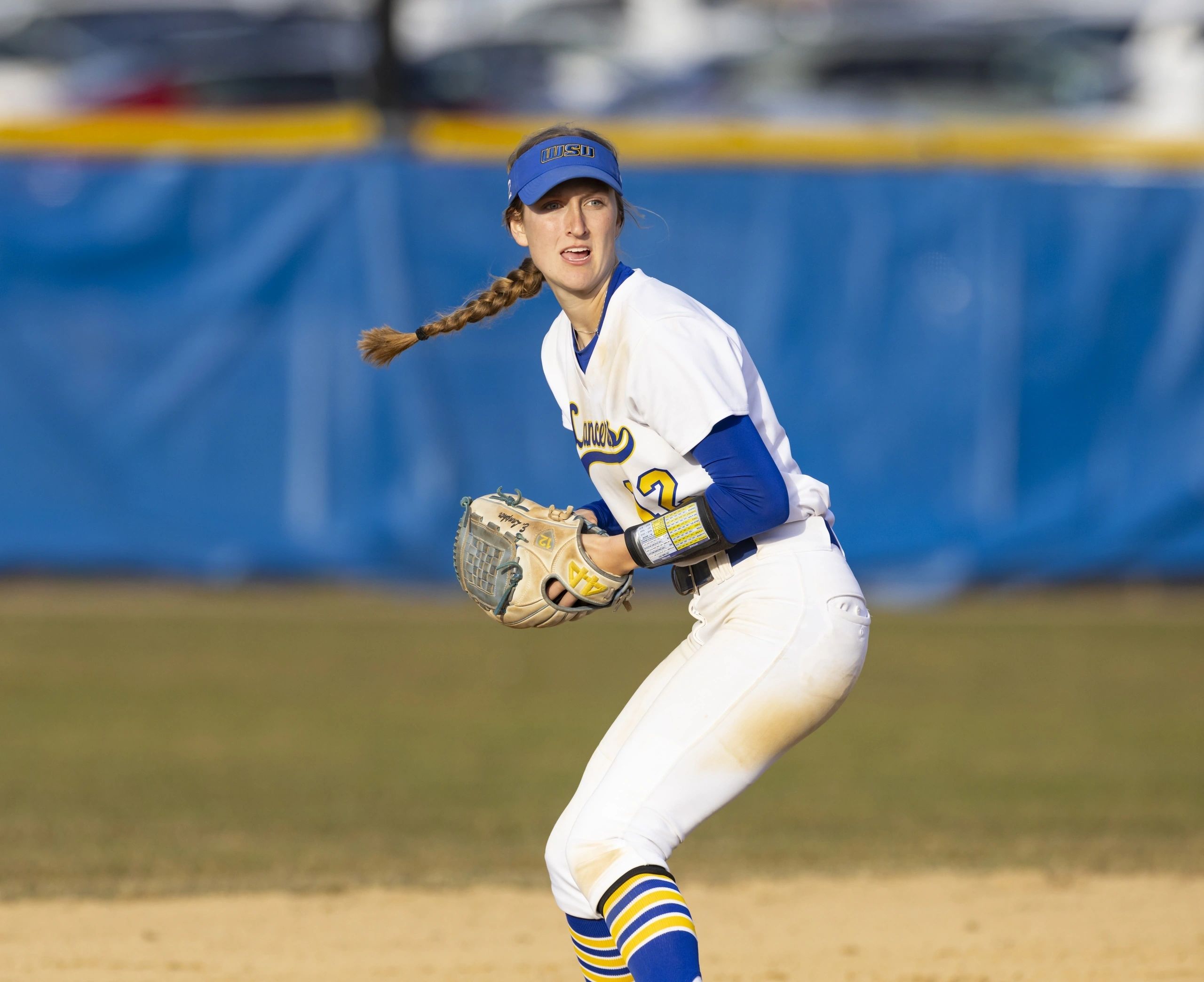 Worcester State shortstop Emma Lanpher was named MASCAC Player of the Year (photo by Frank Poulin)