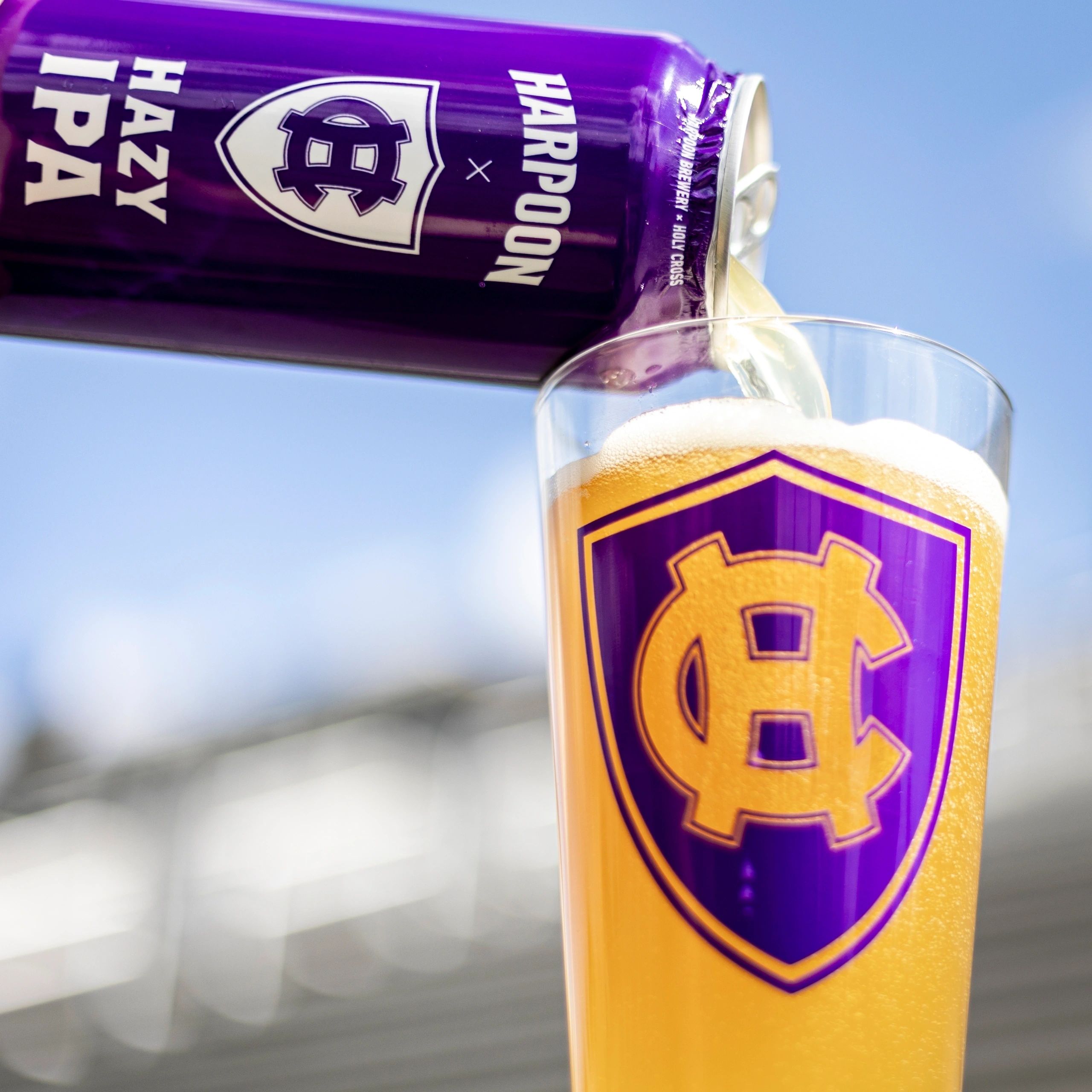 Two New England institutions got together to create a brew (photo courtesy College of the Holy Cross)
