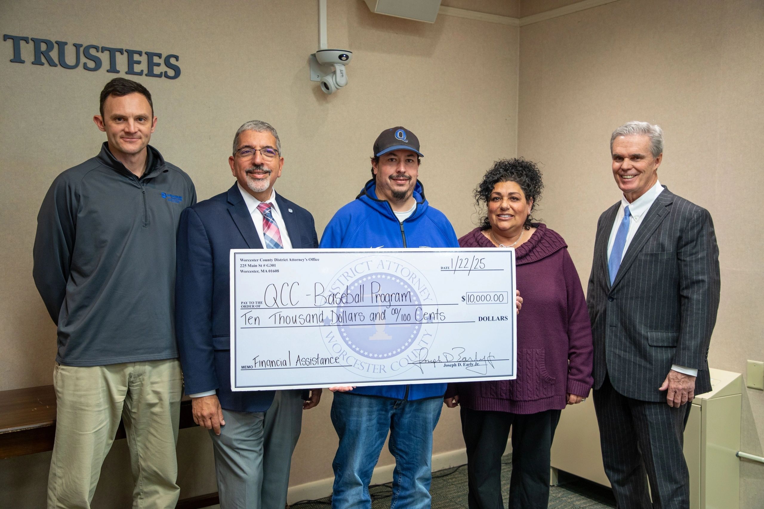 The grant money is going to be used to renovate the bullpens at Quinsig's baseball field (photo credit: QCC)