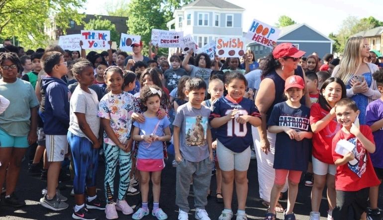 Chandler Elementary gets new play space courtesy of Patriots