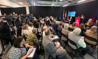 WPI's Sagamore Labs was packed on Friday to hear more about the Massachusetts Climatetech Economic Development Strategy & Implementation Plan (photo submitted)
