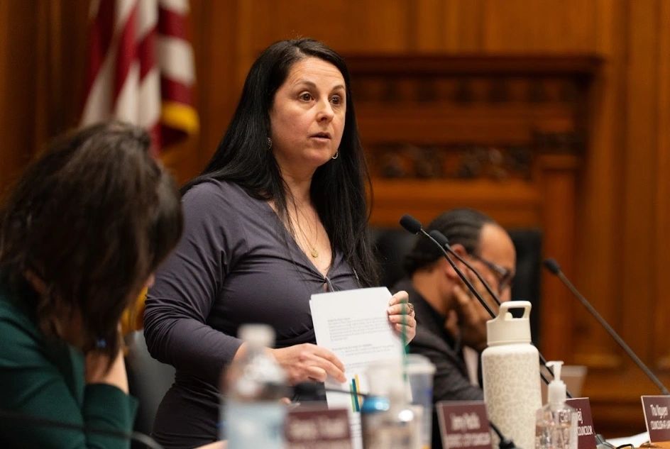 Councilor Etel Haxhiaj highlighted racial and gender disparities in the homeless population (photo by Bromly Domingo/The Worcester Guardian)