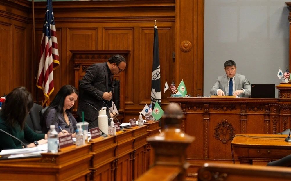 Councilor Khrystian King questioned systemic barriers outlined in the report on homelessness (photo by Bromly Domingo/The Worcester Guardian)