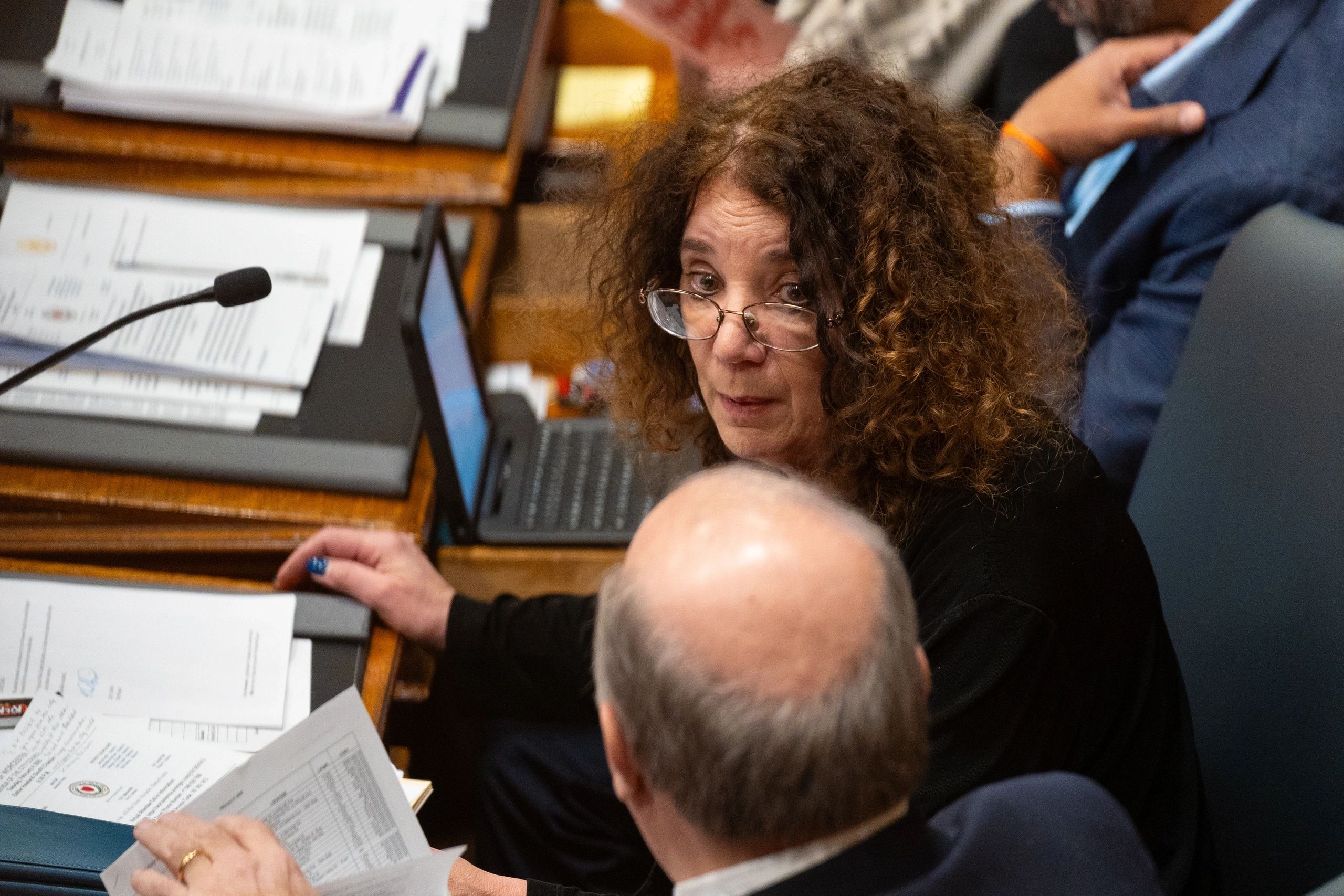 Donna Colorio, who ran from mayor in 2023, is going for her fourth council term this year (photo by Bromly Domingo/the Worcester Guardian)