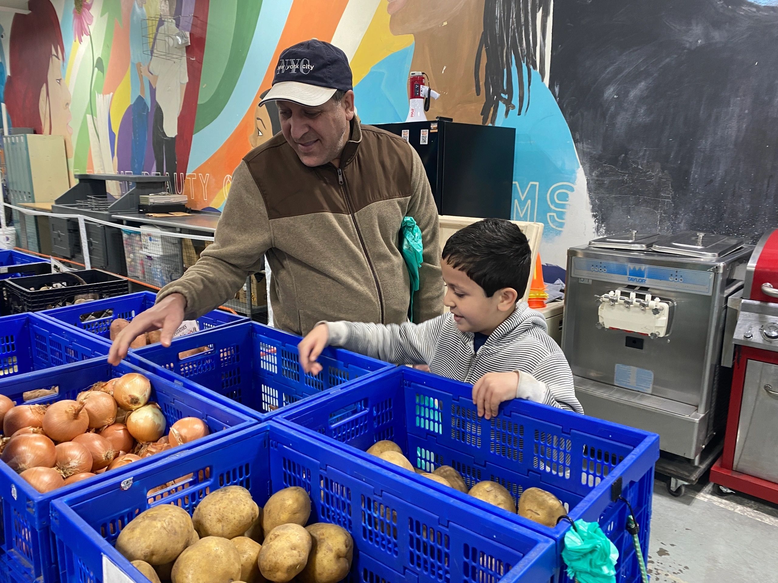 The REC Winter Mobile Market set up at the Worcester Youth Center (Contributed Photo)
