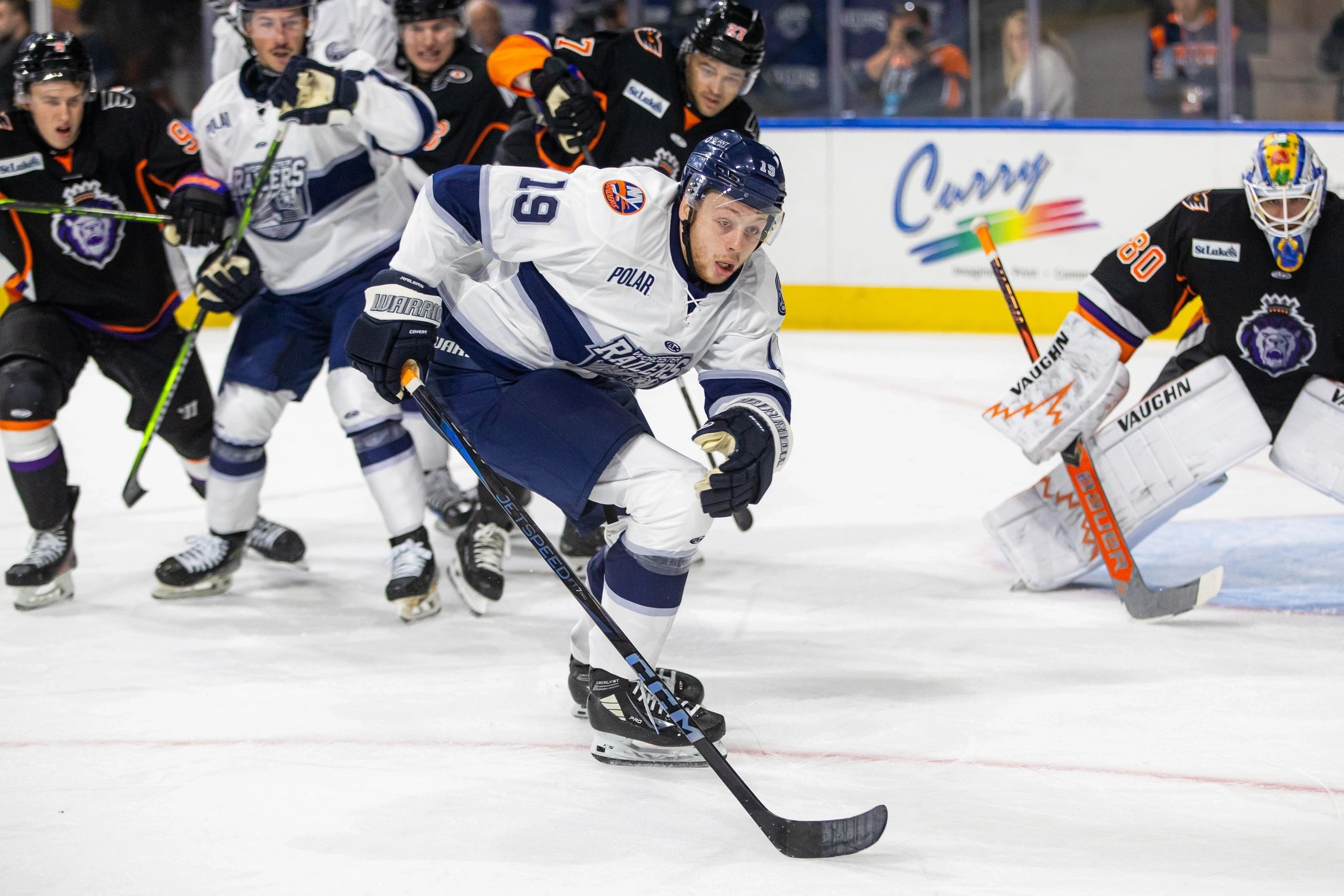 Riley Piercey is 3-2-5 in the first seven games (photo by Ben Schenck)