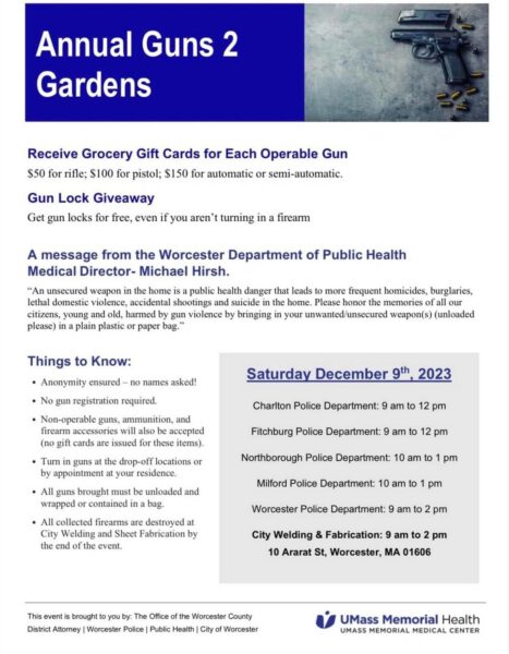 Annual Guns 2 Gardens buyback program this weekend