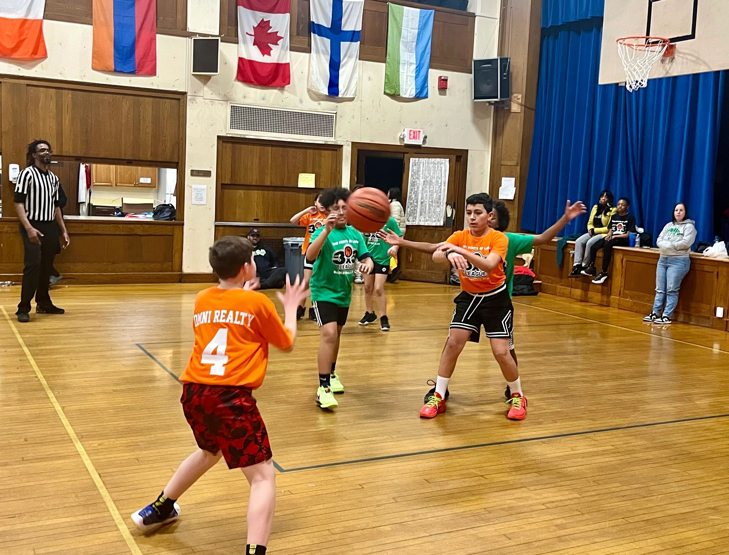 An old basketball court in the basement is reborn in the Wesley United Methodist Church (photo submitted)