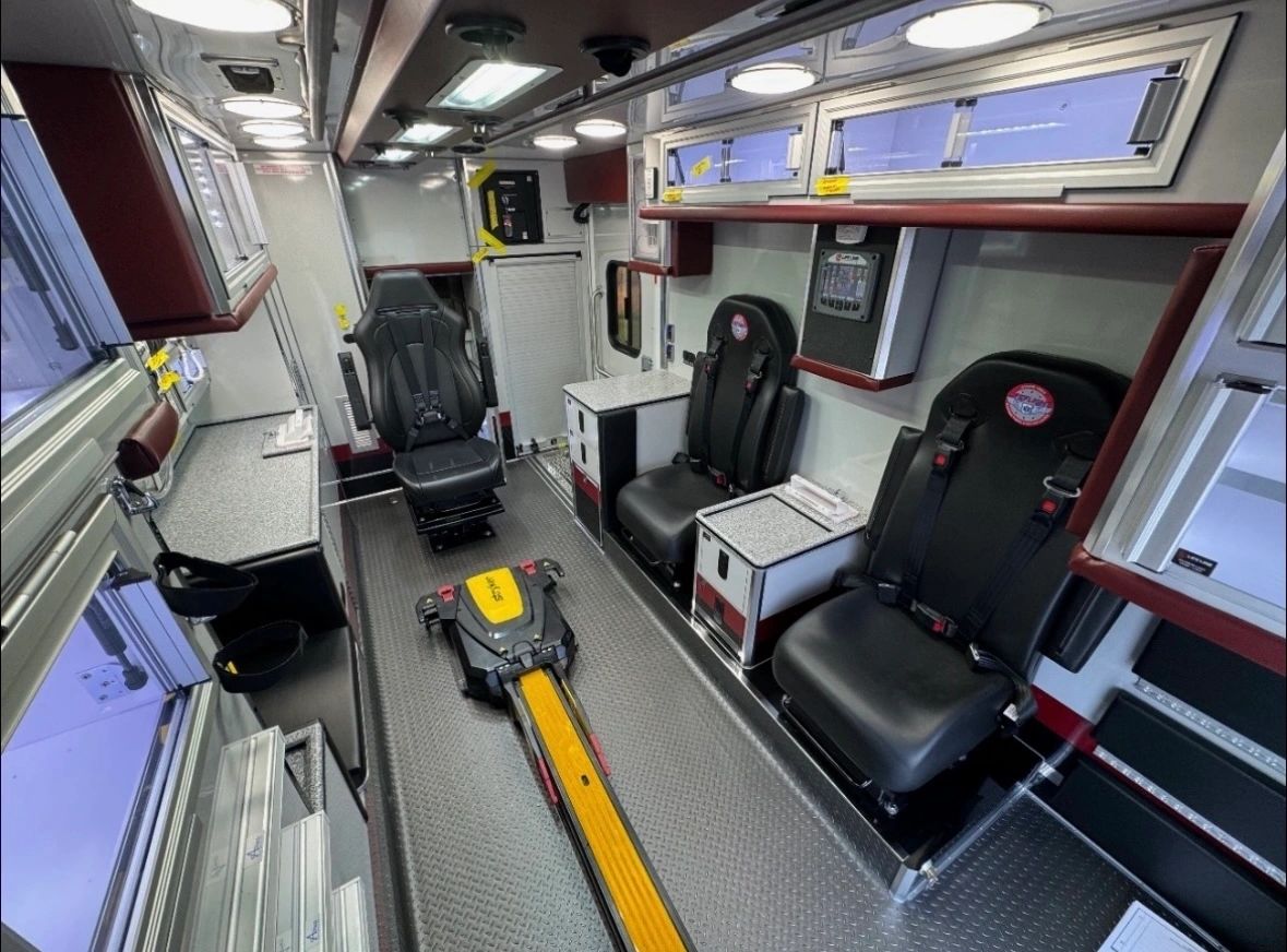 The new vehicle is used when bad weather conditions, patient size, too much technology needed for treatment, and other restrictions prohibit medical helicopters from flying (photo courtesy)