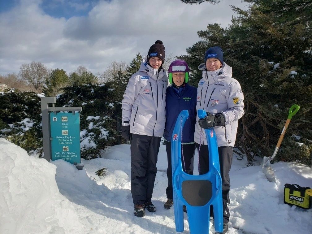The Norton Luge Challenge gave visitors the opportunity to try out the sport of luge under the expert guidance of the USA Luge Team international medalists and coaches (photo submitted)