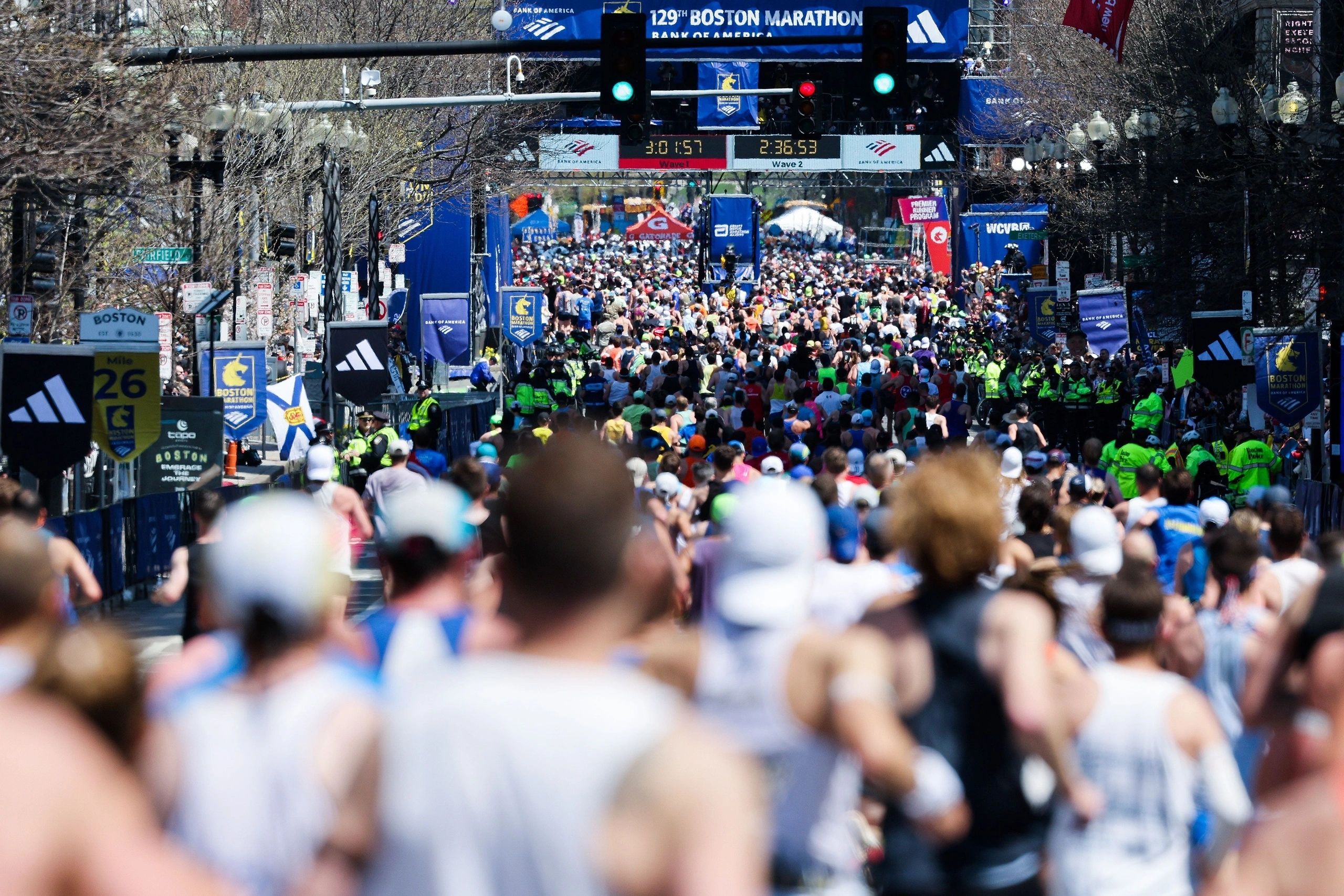 It was the perfect weather day for runners and spectators alike