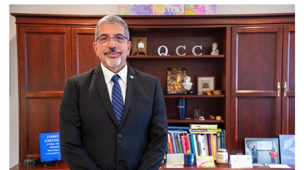 Quinsigamond Community College President Dr. Luis Pedraja posted his message about fighting for raises to the QCC community on Monday (photo credit: QCC)