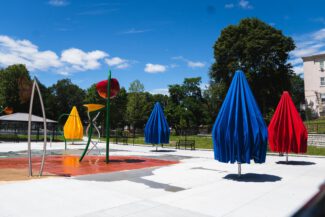 University Park is the home to Worcester's newest spray park (photo credit: City of Worcester)