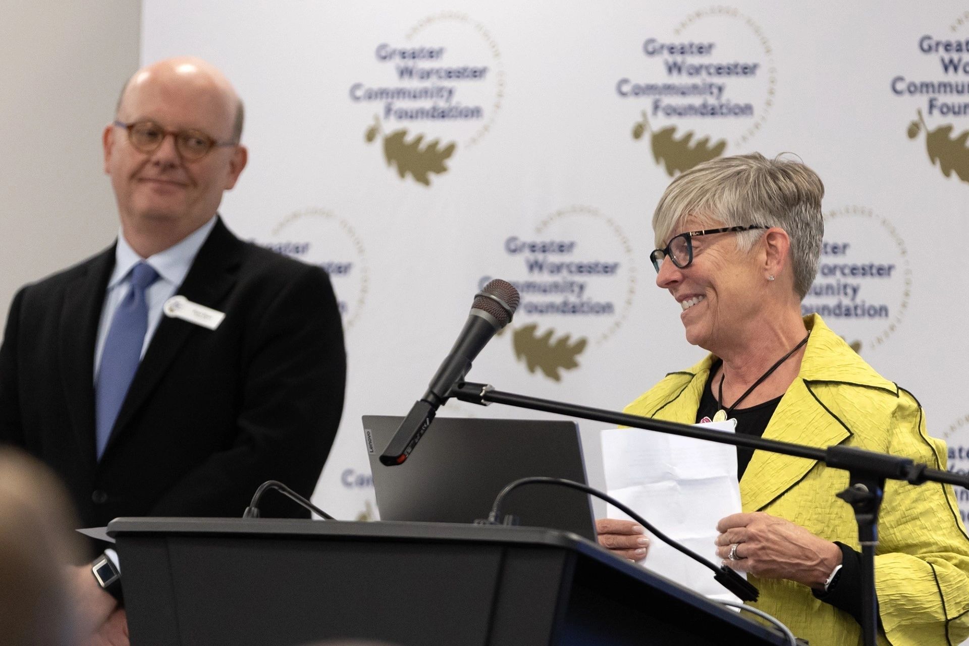 Yvette Dyson received the Renaissance Award at the Greater Worcester Community Foundation's annual meeting (photo courtesy)